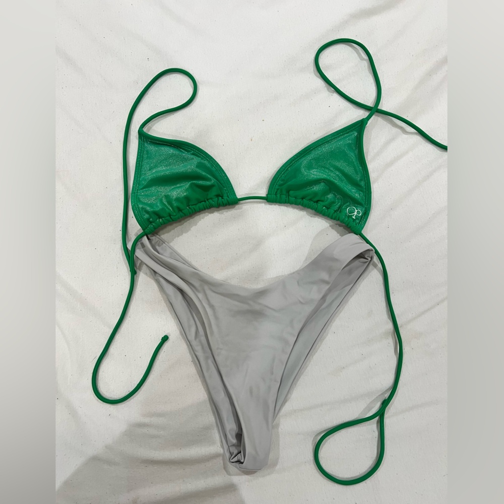 Shimmery Green Bikini Set